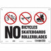 Safety Sign 7 in x 10 in Aluminum