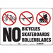 Safety Sign 14 in x 20 in Aluminum