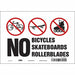 Safety Sign 7 in x 10 in Vinyl