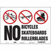 Safety Sign 10 in x 14 in Vinyl