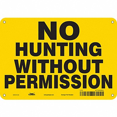 Safety Sign 7 in x 10 in Aluminum