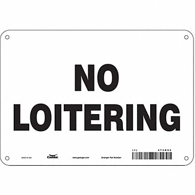 Safety Sign 7 in x 10 in Aluminum