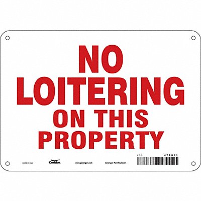 Safety Sign 7 in x 10 in Aluminum