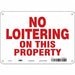 Safety Sign 7 in x 10 in Aluminum