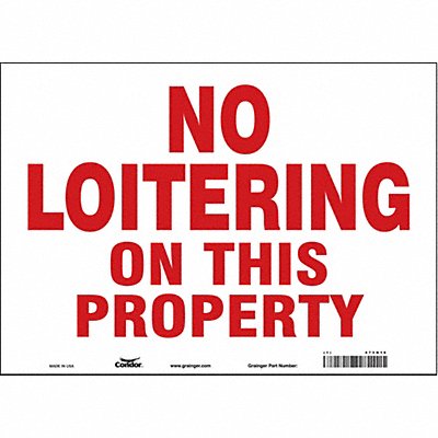 Safety Sign 10 in x 14 in Vinyl