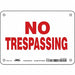 Safety Sign 7 in x 10 in Aluminum