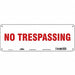 Safety Sign 5 in x 14 in Aluminum