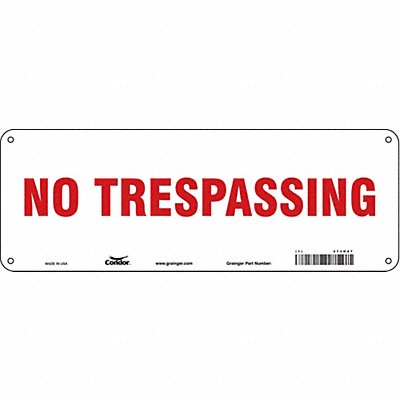 Safety Sign 5 in x 14 in Polyethylene