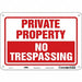 Safety Sign 7 inx10 in Polyethylene