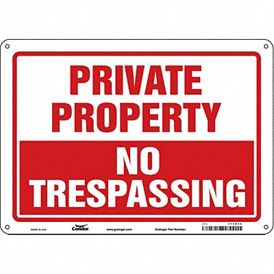 Safety Sign 10 inx14 in Polyethylene