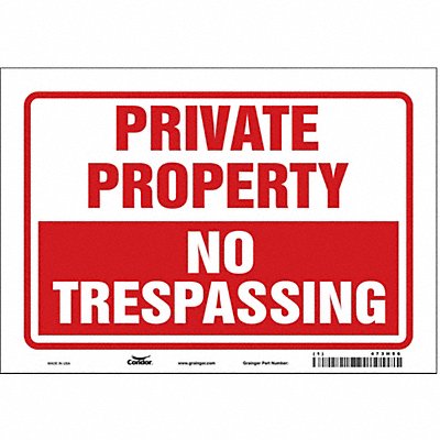 Safety Sign 7 inx10 in Vinyl