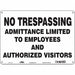 Safety Sign 10 inx14 in Aluminum
