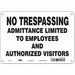 Safety Sign 7 in x 10 in Polyethylene