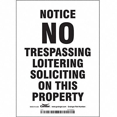 Safety Sign 7 in x 5 in Vinyl