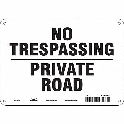 Safety Sign 7 in x 10 in Polyethylene