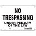 Safety Sign 7 in x 10 in Aluminum