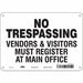 Safety Sign 7 in x 10 in Aluminum