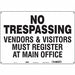 Safety Sign 14 in x 20 in Aluminum