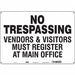 Safety Sign 14 in x 20 in Polyethylene