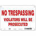 Safety Sign 7 in H x 10 in W Aluminum