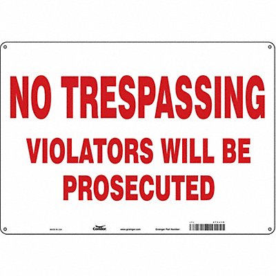 Safety Sign 14 inx20 in Aluminum