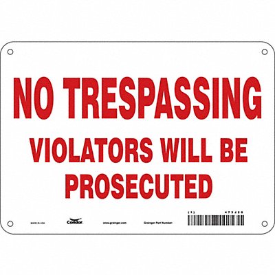 Safety Sign 7 inx10 in Polyethylene