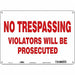 Safety Sign 10 inx14 in Polyethylene