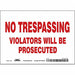 Safety Sign 5 in x 7 in Vinyl