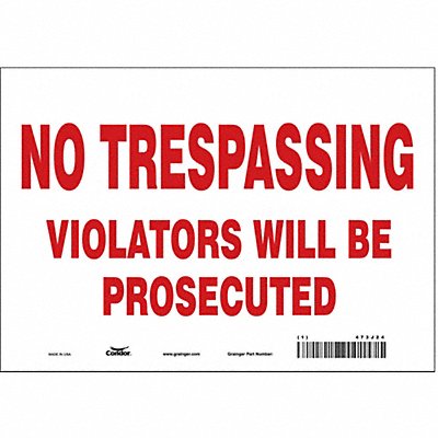 Safety Sign 7 in x 10 in Vinyl