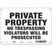 Safety Sign 7 in x 10 in Polyethylene