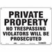 Safety Sign 10 inx14 in Polyethylene