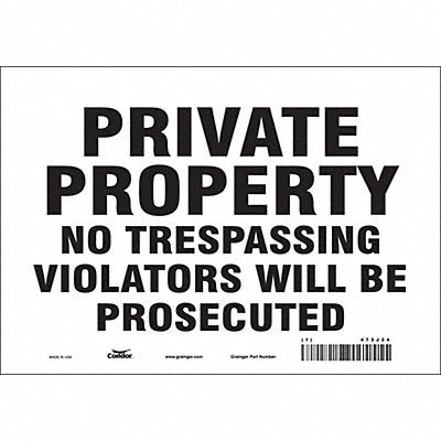 Safety Sign 7 in x 10 in Vinyl