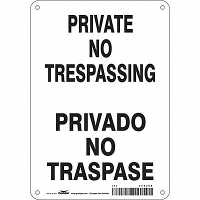 Safety Sign 10 inx7 in Polyethylene