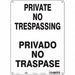 Safety Sign 14 inx10 in Polyethylene