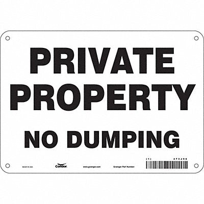Safety Sign 7 in x 10 in Polyethylene