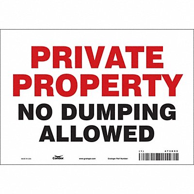 Safety Sign 7 in x 10 in Vinyl