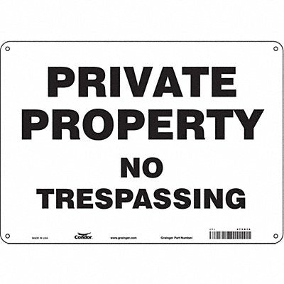 Safety Sign 10 inx14 in Polyethylene