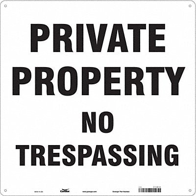 Safety Sign 18 in x 18 in Polyethylene