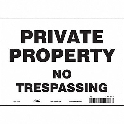 Safety Sign 7 inx10 in Vinyl