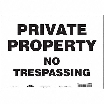 Safety Sign 10 inx14 in Vinyl
