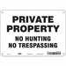 Safety Sign 7 in x 10 in Aluminum