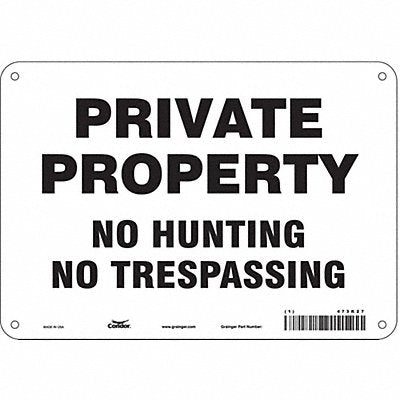 Safety Sign 7 inx10 in Polyethylene