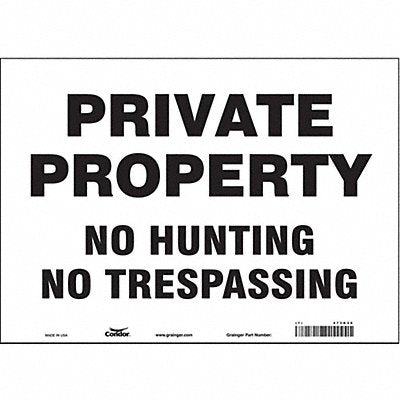 Safety Sign 10 in x 14 in Vinyl