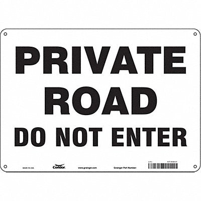 Safety Sign 10 inx14 in Polyethylene