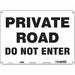 Safety Sign 10 inx14 in Polyethylene