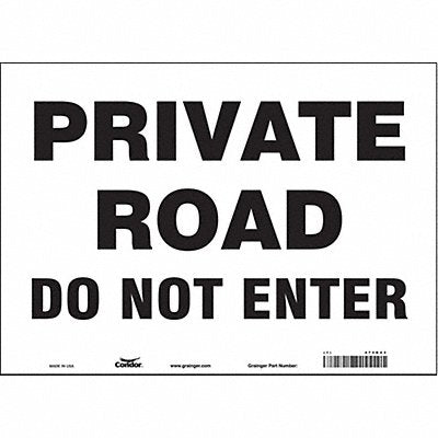 Safety Sign 10 inx14 in Vinyl