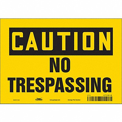Safety Sign 7 in x 10 in Vinyl