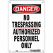 Safety Sign 10 inx7 in Aluminum