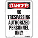 Safety Sign 14 in x 10 in Polyethylene