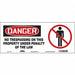 Safety Sign 7 in x 17 in Vinyl